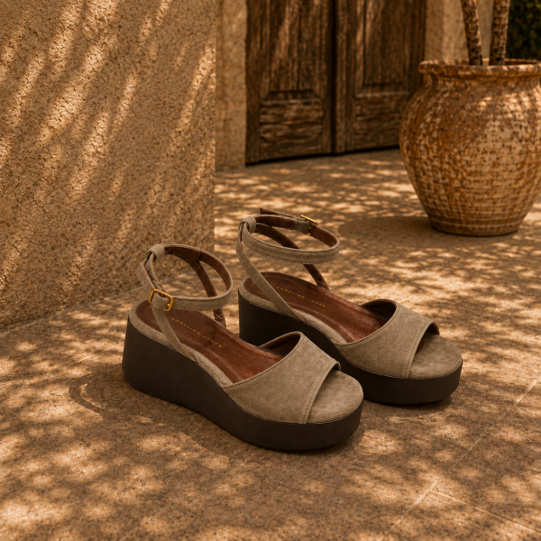 Wedge with platform sandals