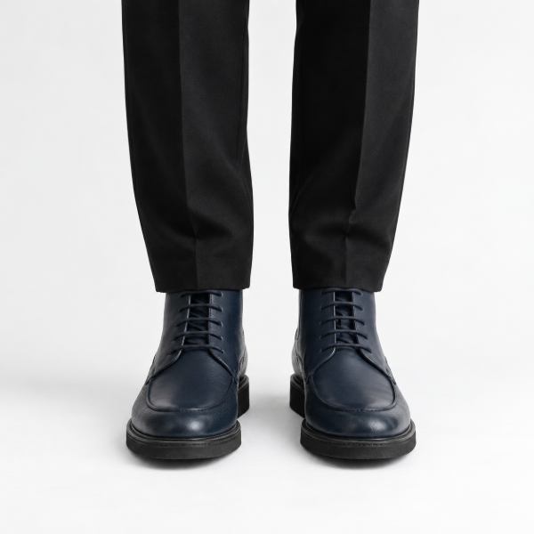 Navy Blue dress ankle boots