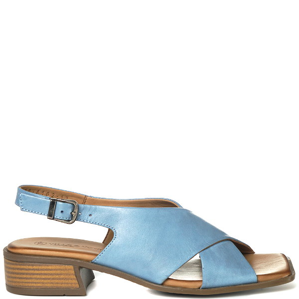 Slingback low heel dress sandals