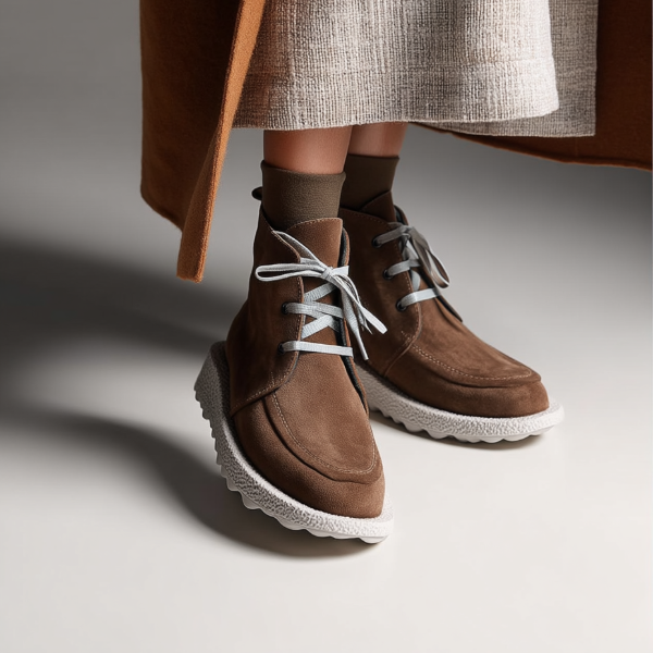 Square toe desert boots