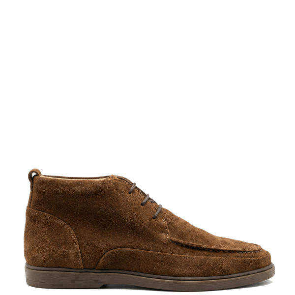 Brown Suede Desert Moc Toe Boots