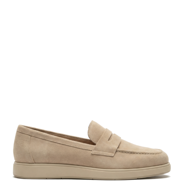 Eva foam insoles penny loafers in beige color